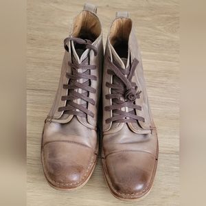 John Varvatos leather lace up chukka size 10